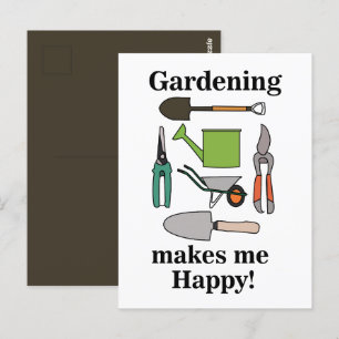 Carte Postale Outils de jardinage Jardinage