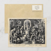 Carte Postale Outils de laboratoire maître alchimiste (Devant / Derrière)