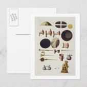 Carte Postale Outils et artefacts Inca, Pérou, de 'Le Costume A (Devant / Derrière)