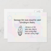 Carte Postale Outils Flint Stoneage - aka Blades Schrodingers (Devant / Derrière)