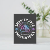 Carte Postale Outils intelligents d'intelligence artificielle (Debout devant)