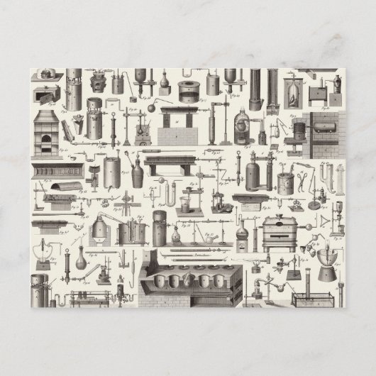 Carte Postale Outils scientifiques (Devant)