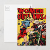 Carte Postale Outlaw de Cowgirl (Devant / Derrière)