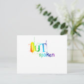 Carte Postale OUTSpoken (arc-en-ciel) (Debout devant)