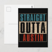 Carte Postale Outta Austin Texas TX USA (Devant / Derrière)
