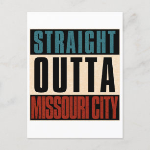 Carte Postale Outta droite Missouri City Texas TX