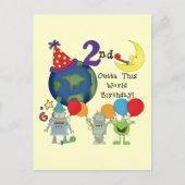 Carte Postale Outta This World 2nd Birthday Tshirts (Devant)