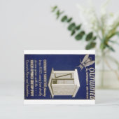 Carte postale ouverte (Debout devant)