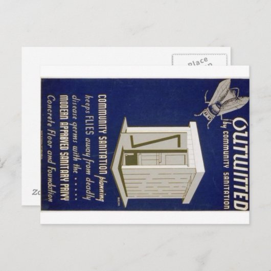 Carte postale ouverte (Devant / Derrière)