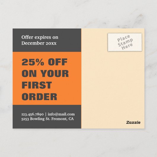 Carte Postale Ouverture conjointe Burger | Ouvrir | Courrier dir (Dos)