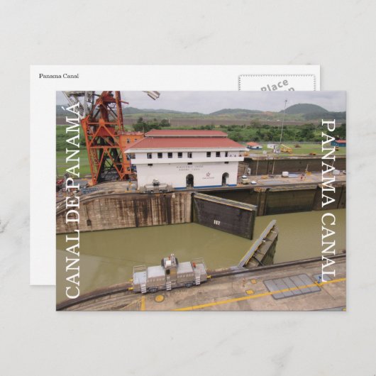 Carte Postale ouverture du canal panama (Devant / Derrière)