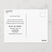 Carte Postale Ouverture d'un Salon de Spa d'Affaires Eucalyptus  (Dos)