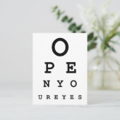 Carte Postale Ouvrez vos yeux (Debout devant)