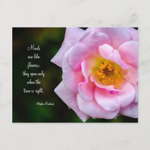 Carte Postale Ouvrez votre esprit comme une fleur