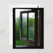 Carte Postale Ouvrir la fenêtre (Devant / Derrière)