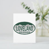 Carte Postale Oval de licence Loveland (Debout devant)