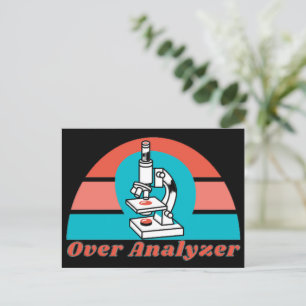 Carte Postale Over Analyzer - Microscopic Lab Tech