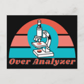 Carte Postale Over Analyzer - Microscopic Lab Tech (Devant)