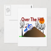Carte Postale "Over the Hill" Drôle Cadeaux d'anniversaire (Devant / Derrière)
