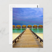 Carte Postale Overwater bungalows at Sheraton Maldives (Devant / Derrière)
