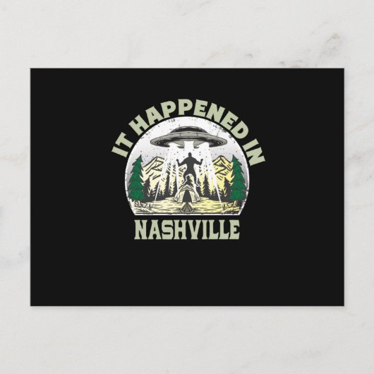 Carte Postale OVNI Alien À Nashville (Devant)