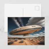 Carte Postale OVNI d'atterrissage (Devant / Derrière)