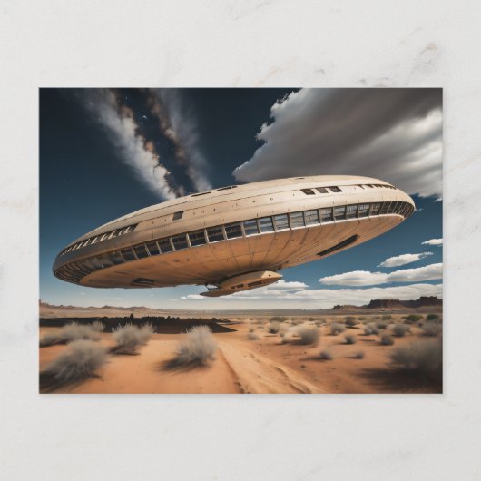 Carte Postale OVNI d'atterrissage (Devant)