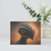 Carte Postale OVNI reptilien (Debout devant)