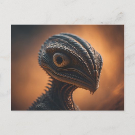 Carte Postale OVNI reptilien (Devant)