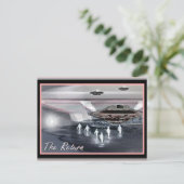 Carte Postale OVNI - Retour (Debout devant)