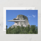 Carte Postale OVNI Salamander à Devils Tower (Devant / Derrière)