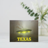 Carte postale OVNI Vaisseau Spatial TEXAS (Debout devant)
