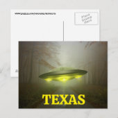 Carte postale OVNI Vaisseau Spatial TEXAS (Devant / Derrière)