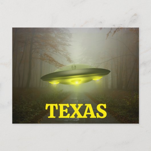 Carte postale OVNI Vaisseau Spatial TEXAS (Devant)