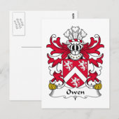 Carte Postale Owen Family Crest (Devant / Derrière)