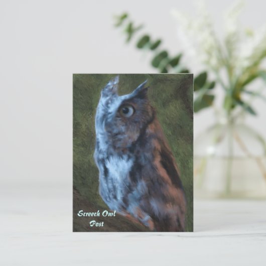 Carte postale Owl (Debout devant)