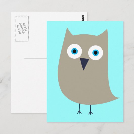 CARTE POSTALE OWL (Devant / Derrière)