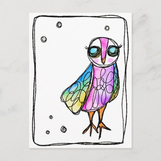 Carte postale Owl (Devant)