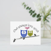 Carte Postale Owl always love you (Debout devant)