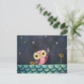 Carte Postale Owl Art - Catch A Falling Star (Debout devant)