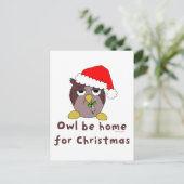 Carte Postale Owl Be Home (Debout devant)