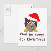 Carte Postale Owl Be Home (Devant / Derrière)