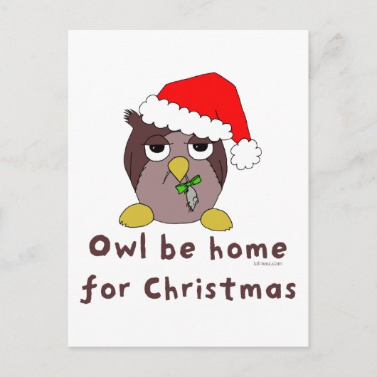 Carte Postale Owl Be Home (Devant)