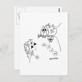 Carte postale Owl 'Be You' (Devant / Derrière)