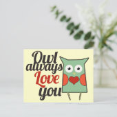 Carte Postale Owl Love (Debout devant)