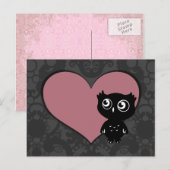 Carte Postale Owl Love I (Devant / Derrière)