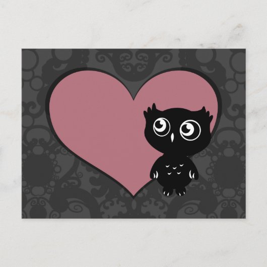 Carte Postale Owl Love I (Devant)