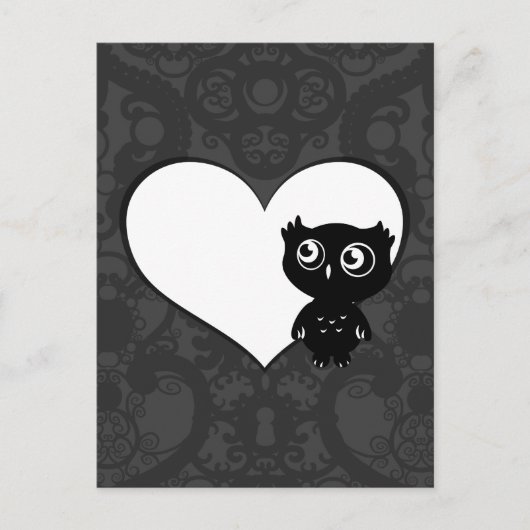 Carte Postale Owl Love IV (Devant)