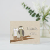 Carte Postale Owl Merci (Debout devant)