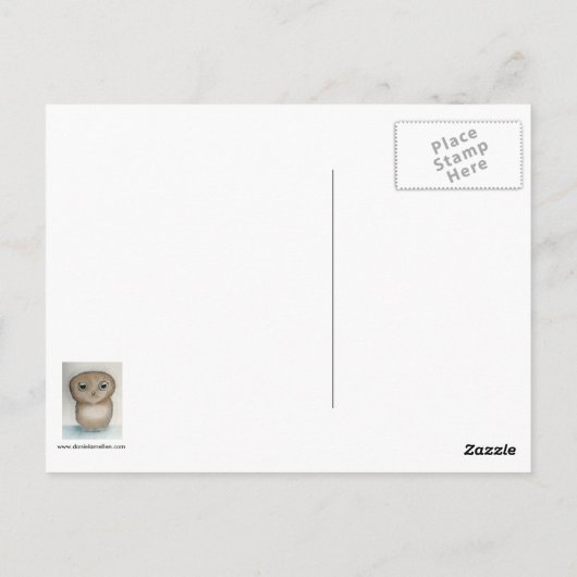 Carte postale Owlie (Dos)